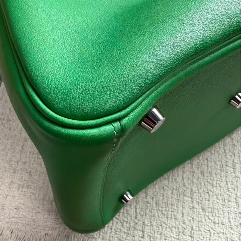 🌈Hermes💚Lindy 30🌟綠色銀扣💚99新💚swift皮🌟lindy30🌟Lindy🌟愛馬仕🌟-5