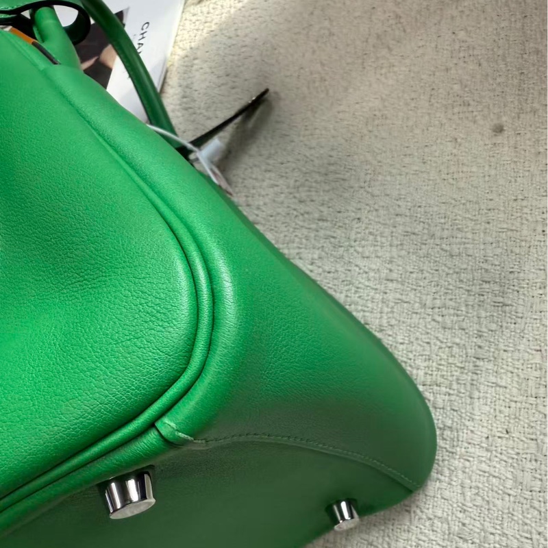 🌈Hermes💚Lindy 30🌟綠色銀扣💚99新💚swift皮🌟lindy30🌟Lindy🌟愛馬仕🌟-6