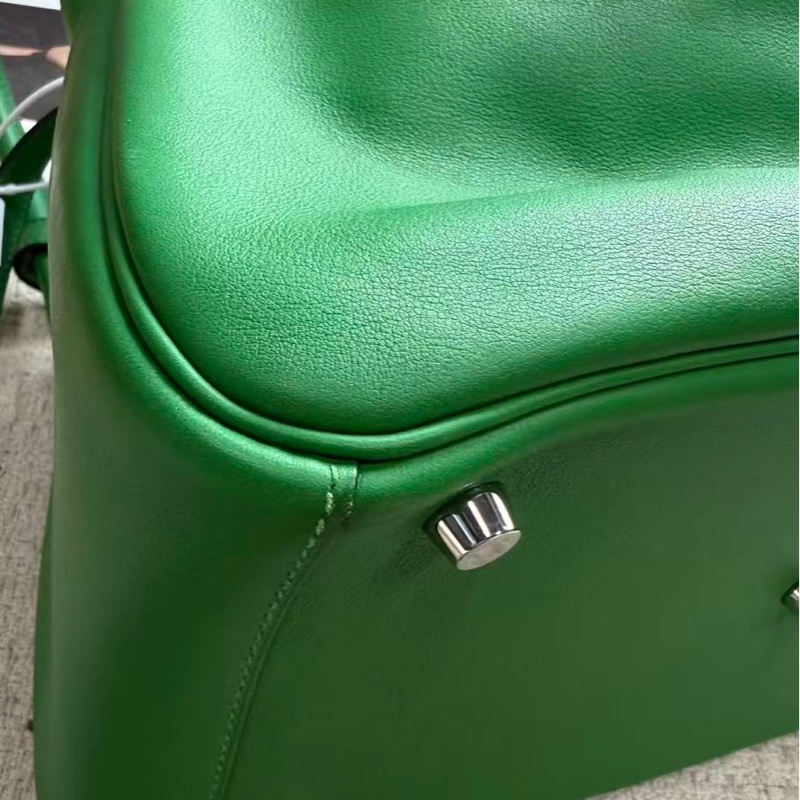🌈Hermes💚Lindy 30🌟綠色銀扣💚99新💚swift皮🌟lindy30🌟Lindy🌟愛馬仕🌟-7