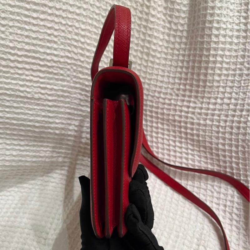 Hermes Constance elan 康康 Q5國旗紅 銀扣 框P刻 ep皮 銀扣質感在線-1
