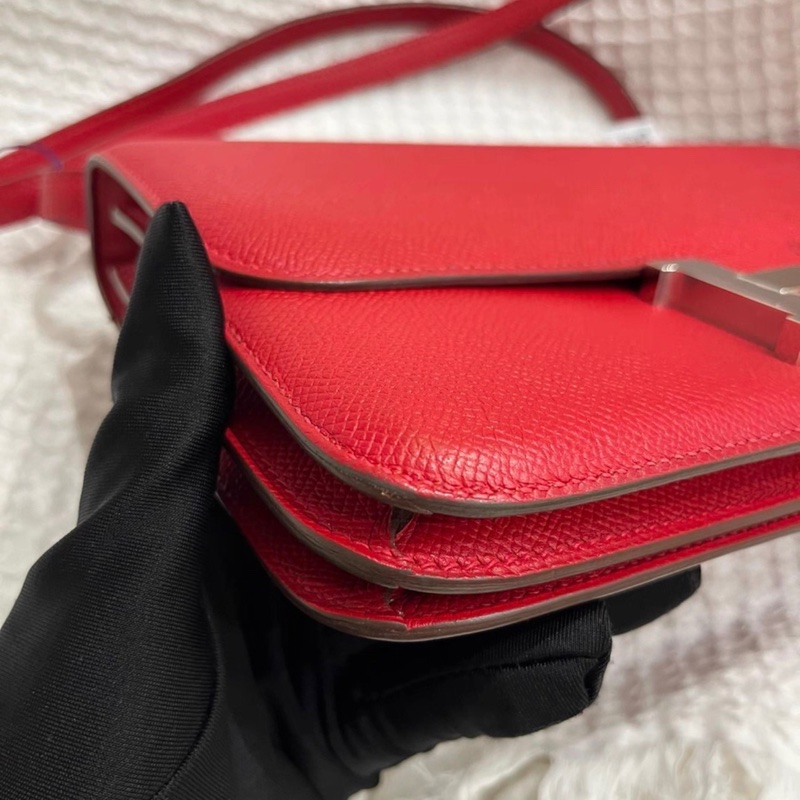 Hermes Constance elan 康康 Q5國旗紅 銀扣 框P刻 ep皮 銀扣質感在線-4
