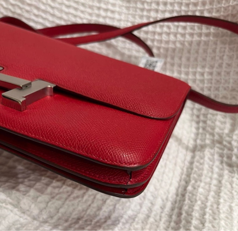 Hermes Constance elan 康康 Q5國旗紅 銀扣 框P刻 ep皮 銀扣質感在線-5