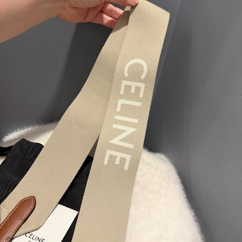 Celine 帆布Strap 粗背袋 側背袋 肩背帶 背帶-3