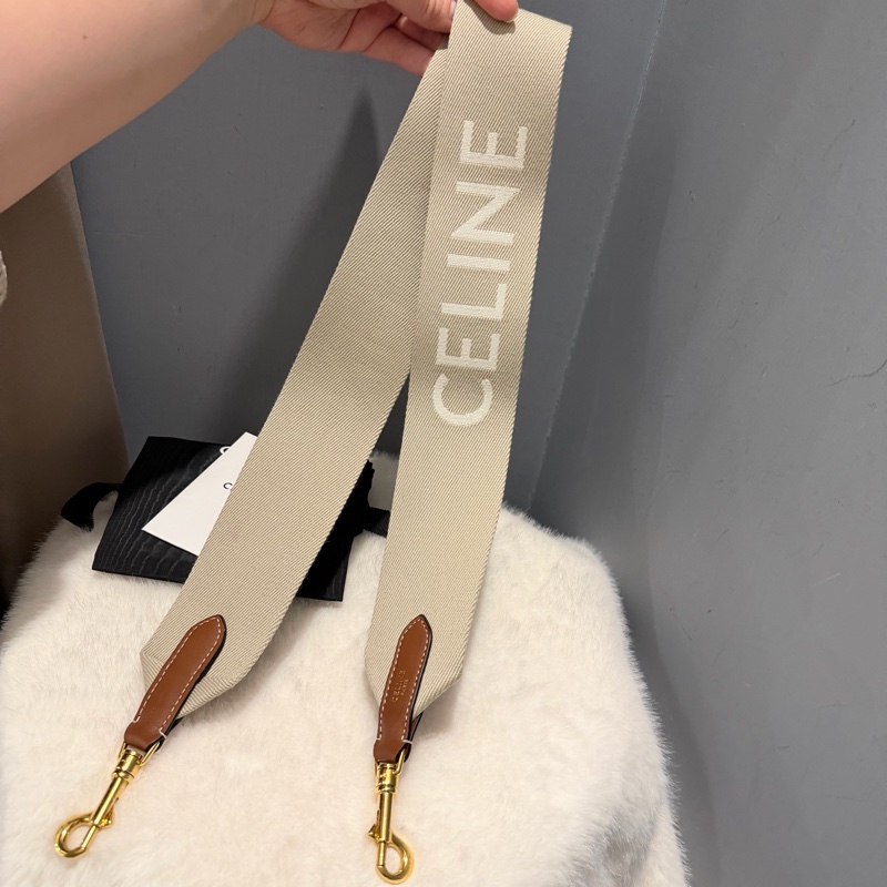 Celine 帆布Strap 粗背袋 側背袋 肩背帶 背帶-13