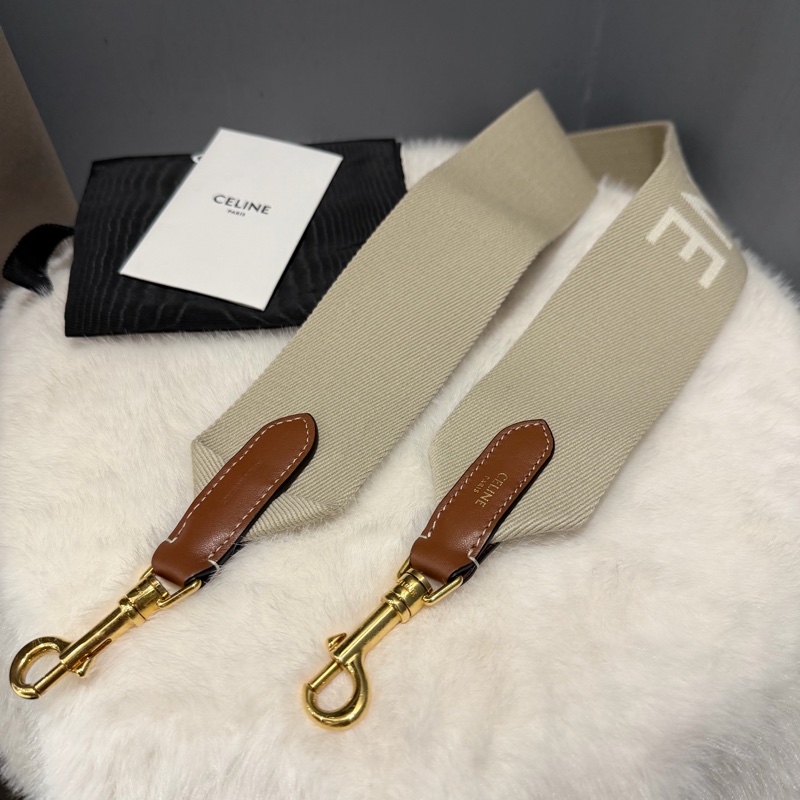 Celine 帆布Strap 粗背袋 側背袋 肩背帶 背帶-17