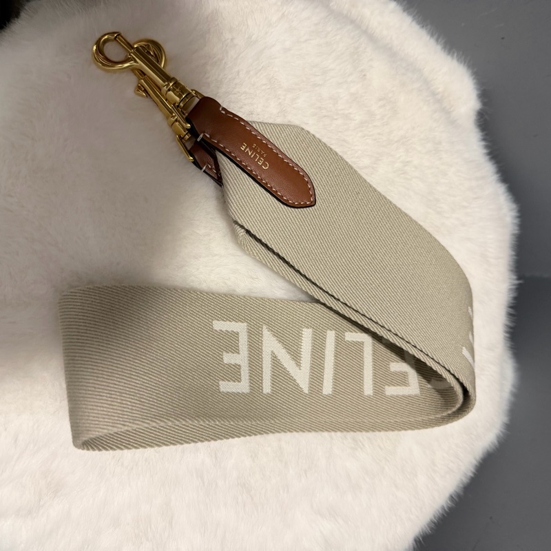 Celine 帆布Strap 粗背袋 側背袋 肩背帶 背帶-18