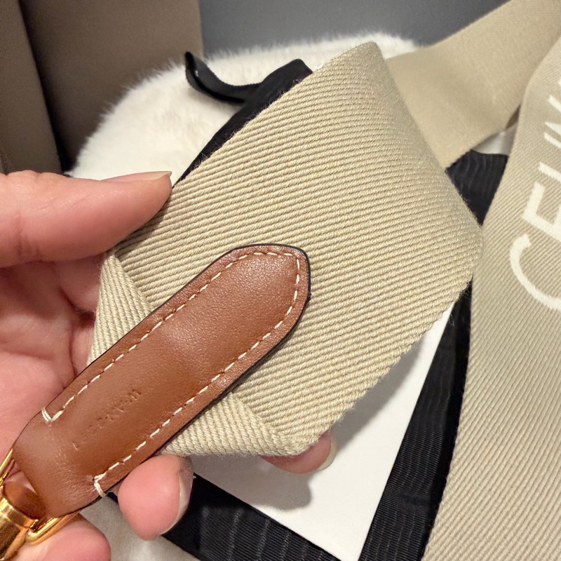 Celine 帆布Strap 粗背袋 側背袋 肩背帶 背帶-29