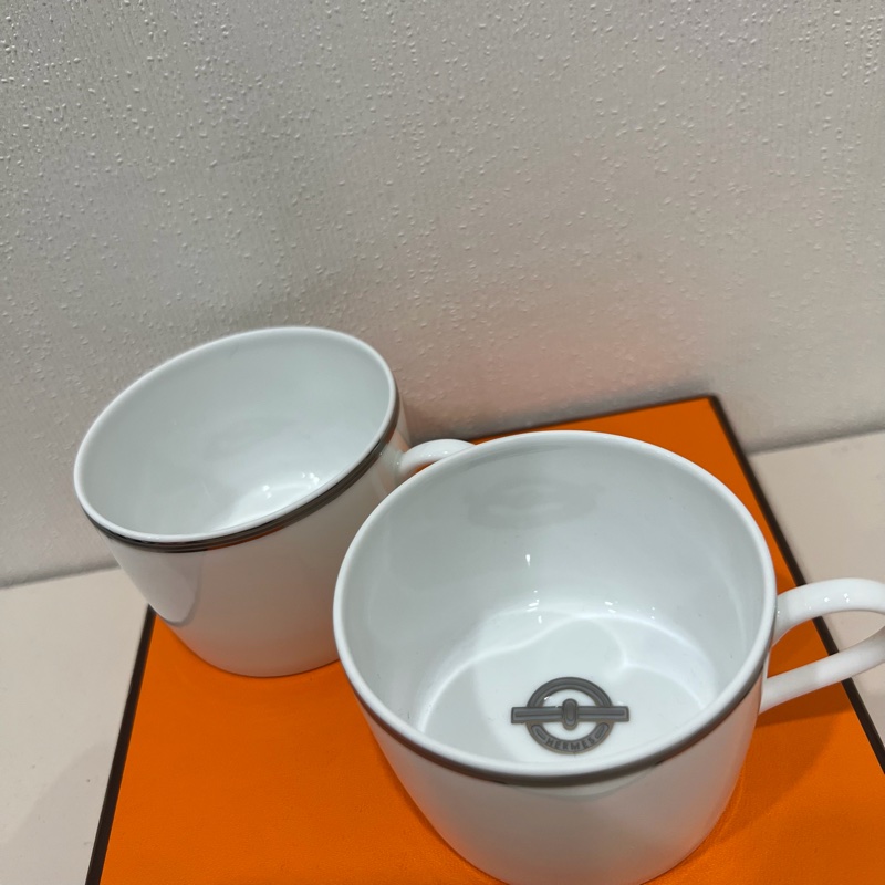 Hermes 愛馬仕 咖啡杯 對杯-2