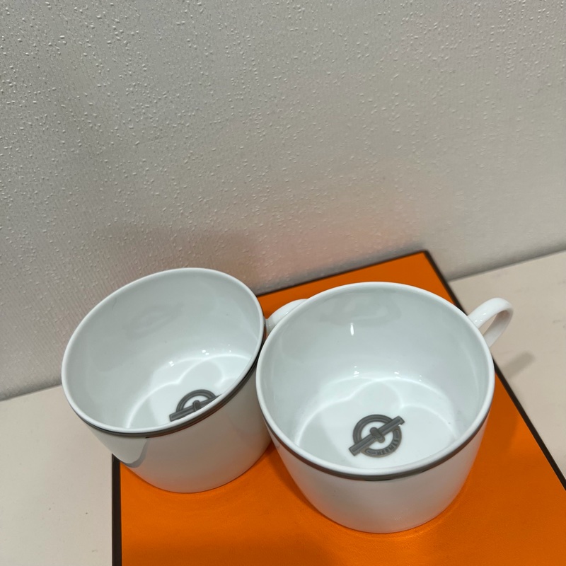Hermes 愛馬仕 咖啡杯 對杯-5