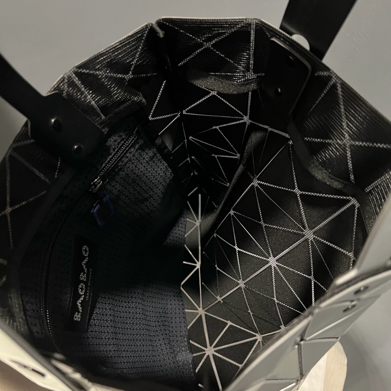 Issey miyake 三宅一生 6X6 BAO BAO包 手提包 肩背包 銀色-9