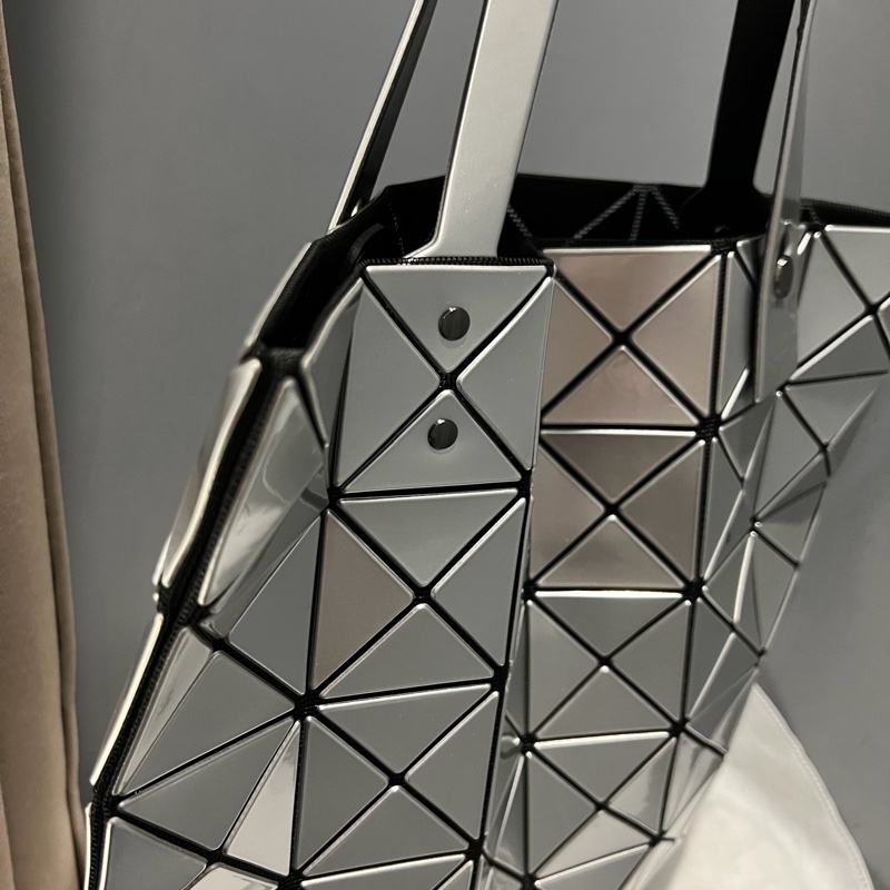 Issey miyake 三宅一生 6X6 BAO BAO包 手提包 肩背包 銀色-16