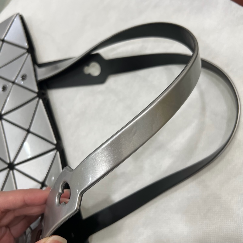 Issey miyake 三宅一生 6X6 BAO BAO包 手提包 肩背包 銀色-20