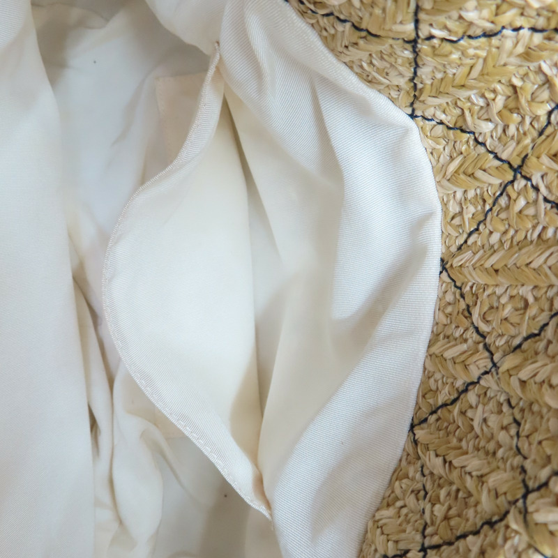 藍/棕色 PVC Denim 稻草 31 Bag 肩背包 無卡【CHANEL 香奈兒】 AS0517-6