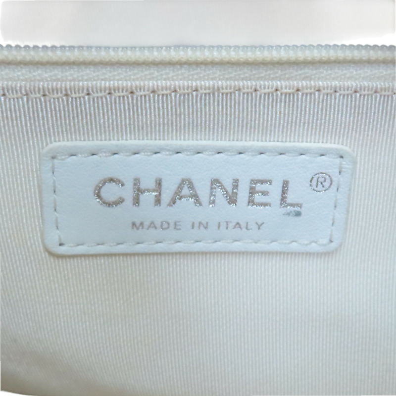 藍/棕色 PVC Denim 稻草 31 Bag 肩背包 無卡【CHANEL 香奈兒】 AS0517-8