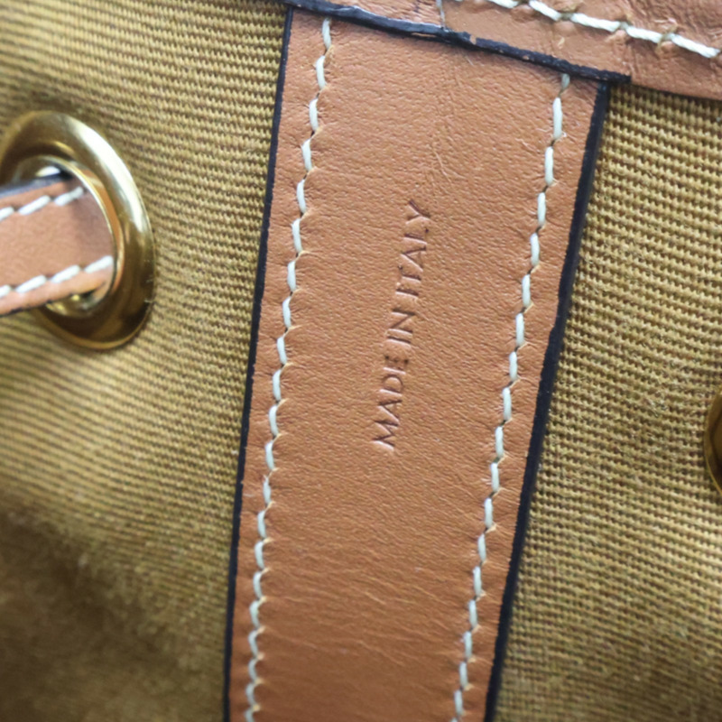 棕色 Triomphe 帆布 Sailor 水桶包 後背包【CELINE 賽琳】 191532BZK.04LU-8