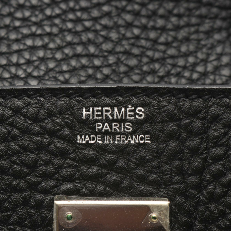 愛馬仕 Birkin 30 手提包,Togo 皮革,黑色,SHW,二手,女士款-3