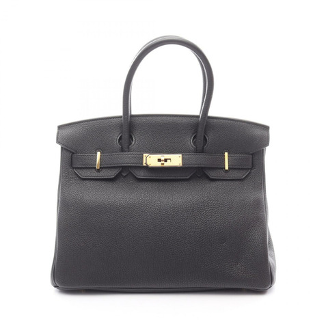 愛馬仕 Birkin 30 手提包 U Togo 皮革黑色二手女士金扣