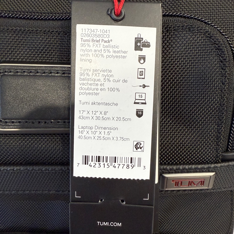 全新TUMI ALPHA 黑色 多用途背包-4