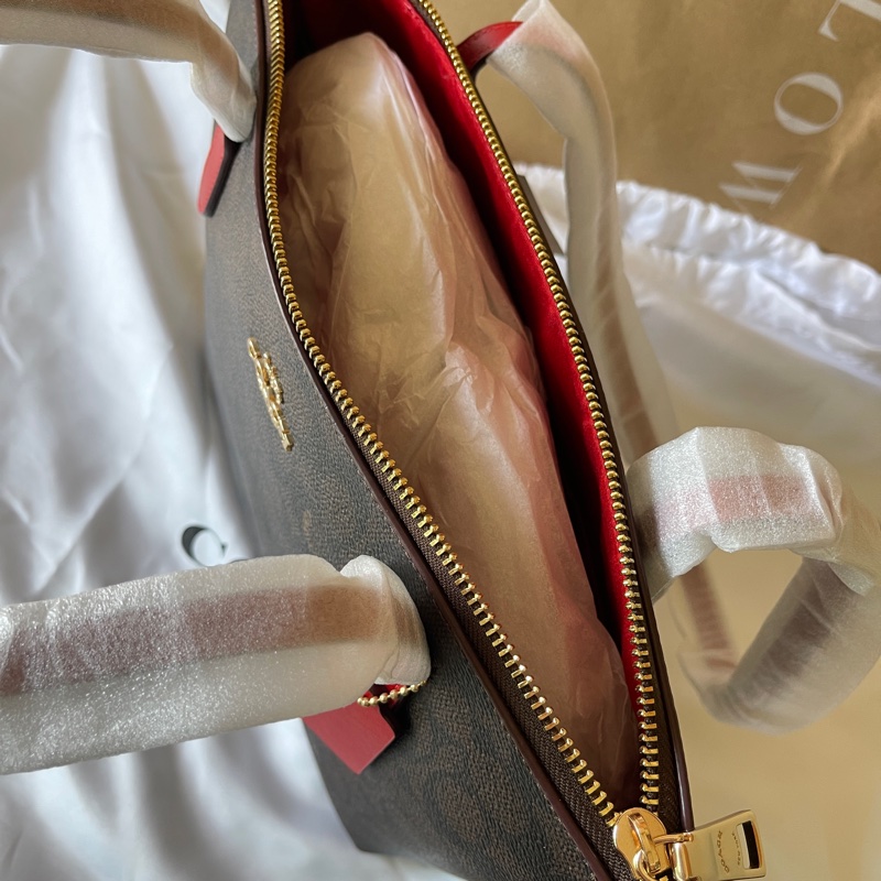 全新【COACH】FIONA 經典 SIGNATURE 拉鍊托特包-3