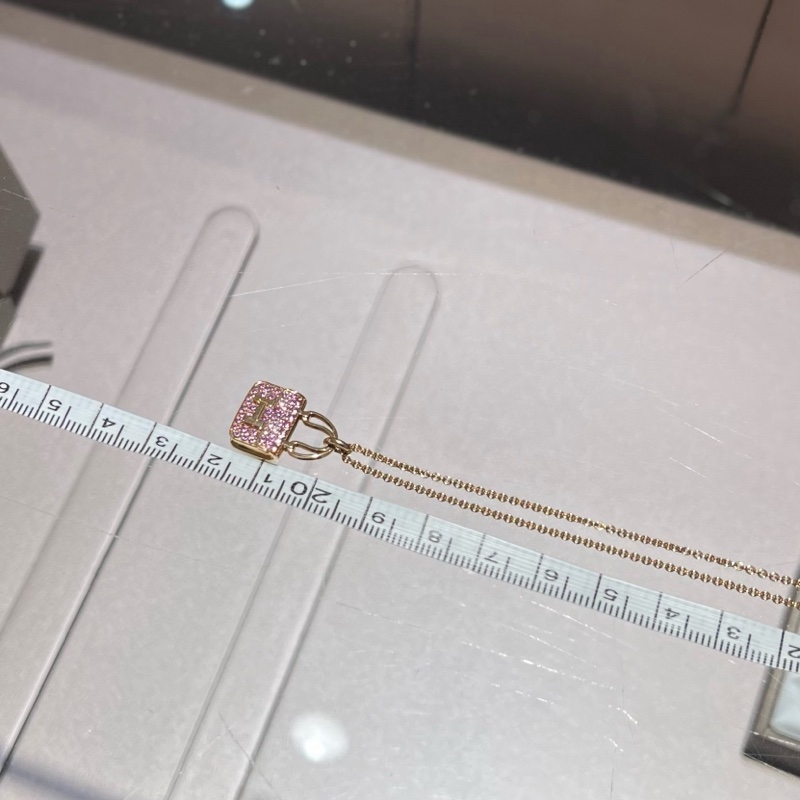 Hermes爱马仕康康粉钻项链-6