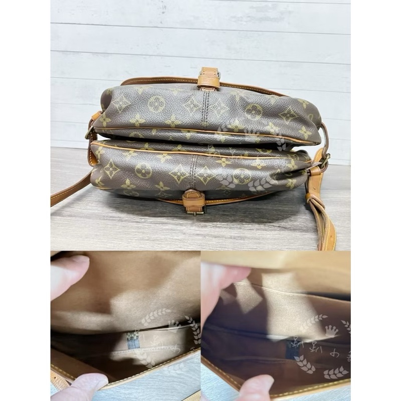 ~~趴趴小舖~~正品Louis Vuitton(LV) M42256 Saumur28馬鞍包/雙子星包(附鑑定證明)2602097404-2