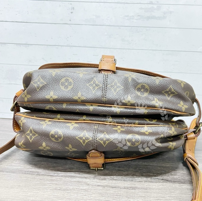 ~~趴趴小舖~~正品Louis Vuitton(LV) M42256 Saumur28馬鞍包/雙子星包(附鑑定證明)2602097404-7
