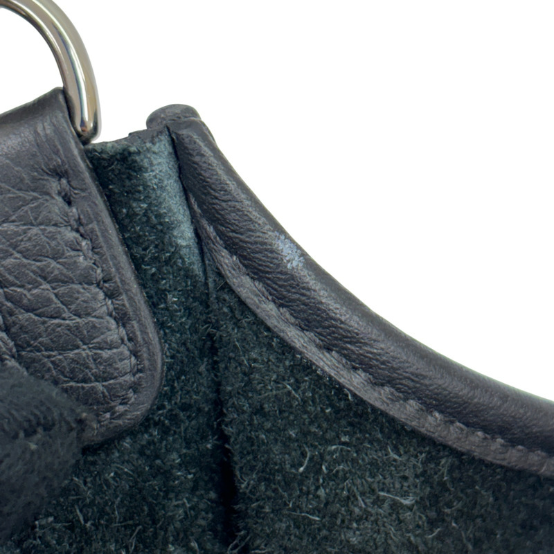 黑色 Taurillon牛皮 Mini Evelyne 16 肩背包 U刻 銀釦【HERMES 愛馬仕】 H069426CKAV-8