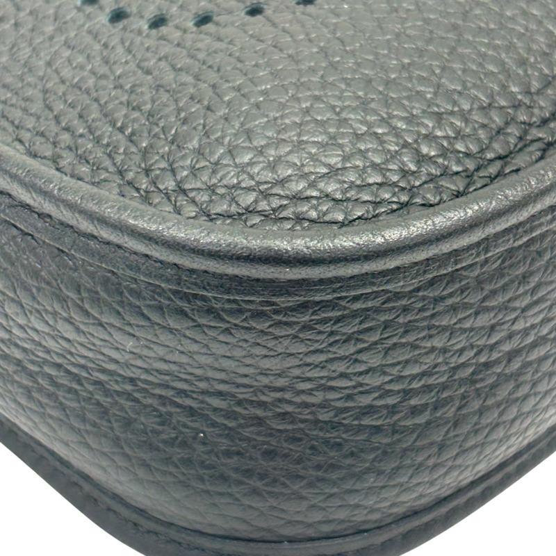 黑色 Taurillon牛皮 Mini Evelyne 16 肩背包 U刻 銀釦【HERMES 愛馬仕】 H069426CKAV-10