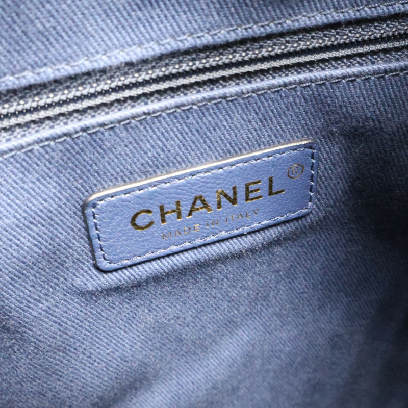 深藍色 牛皮 Daily Round 後背包【CHANEL 香奈兒】-9