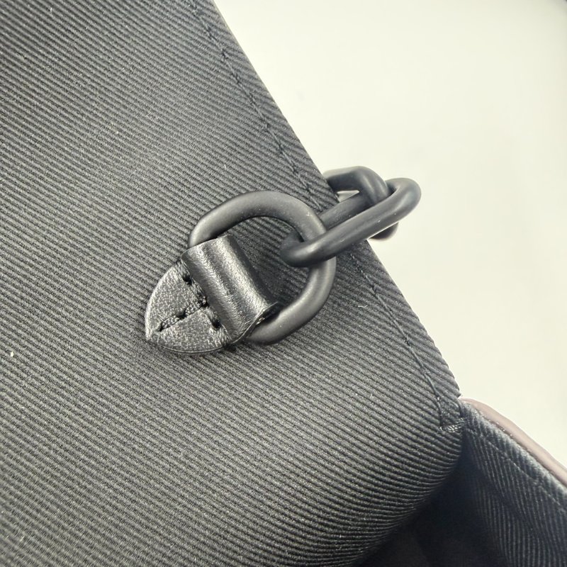 Louis Vuitton -原花拚黑色牛皮Steamer插釦斜背包-20