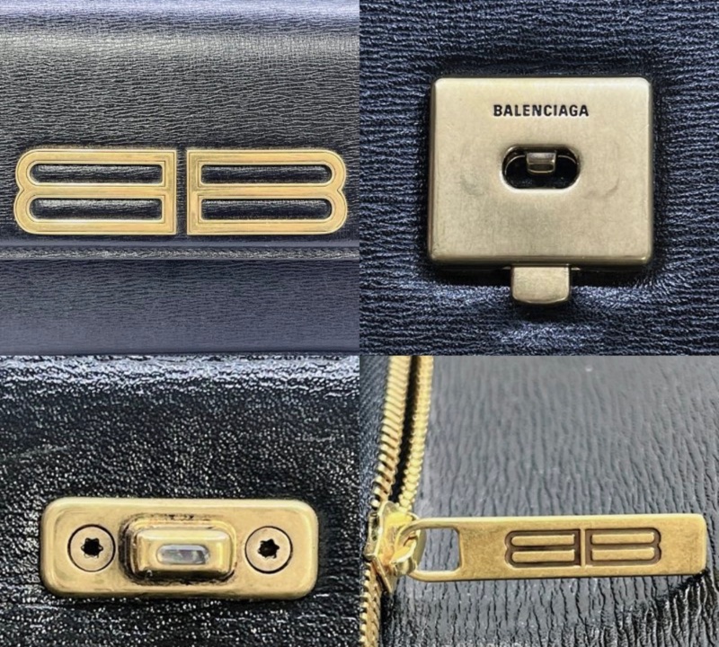 BALENCIAGA Gossip牛皮金扣單肩包-13