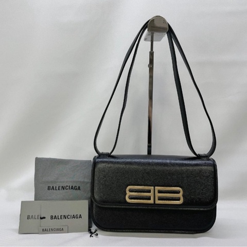 BALENCIAGA Gossip牛皮金扣單肩包