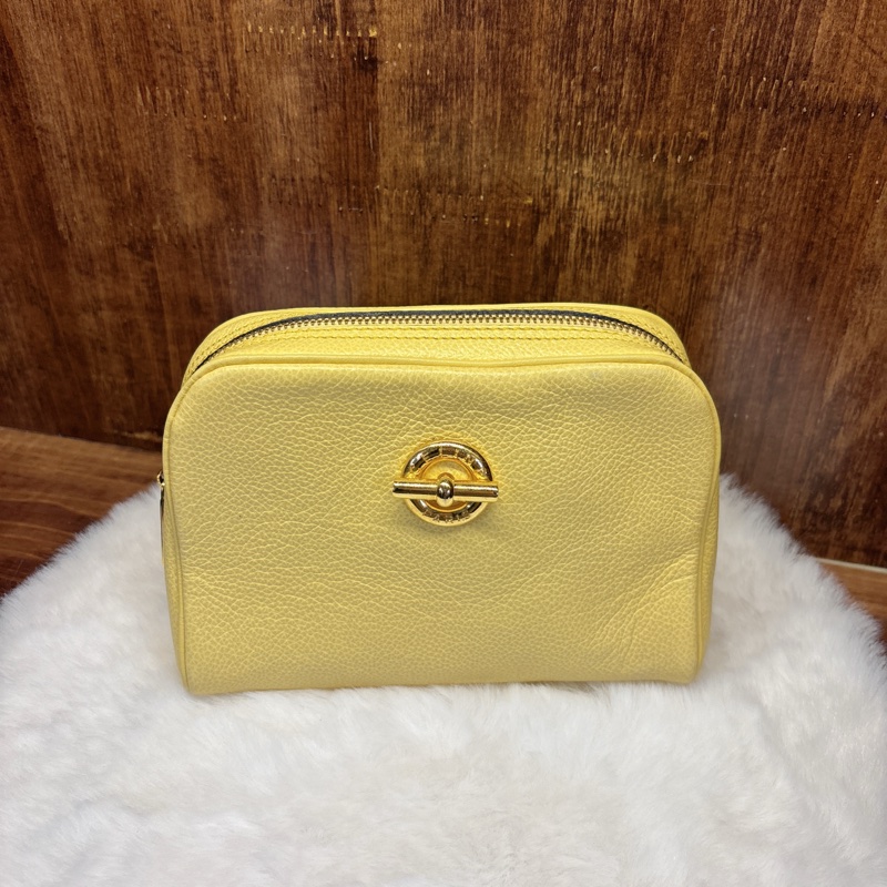 Celine 黃色化妝包-0