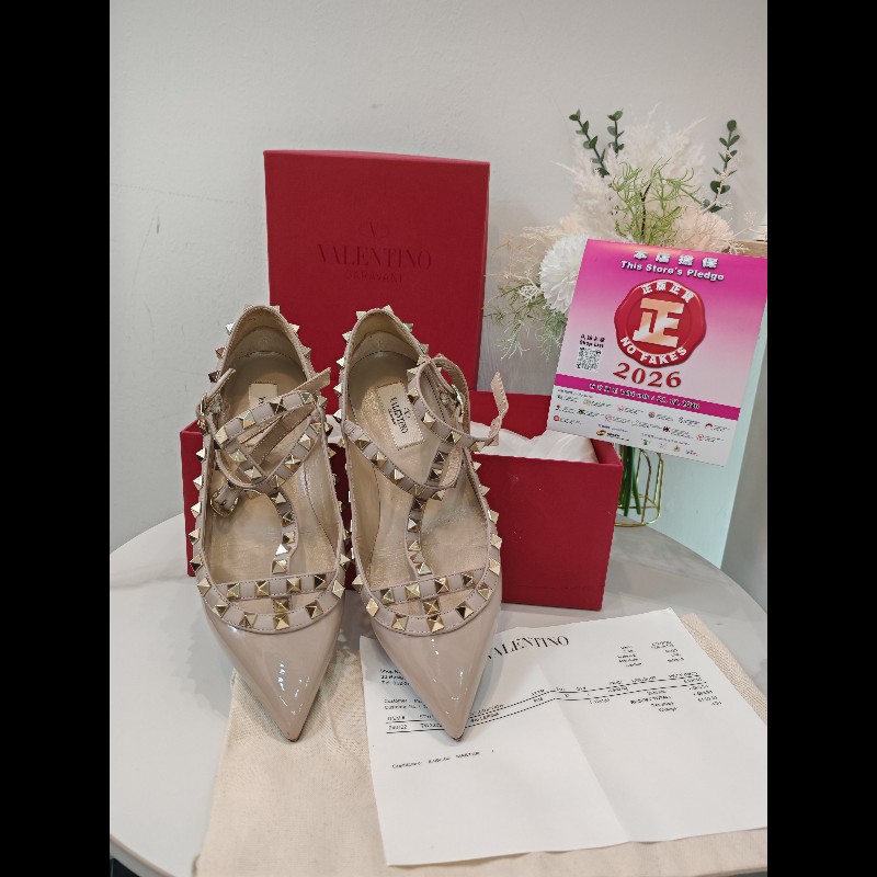 裸粉色Valentino shoes-0