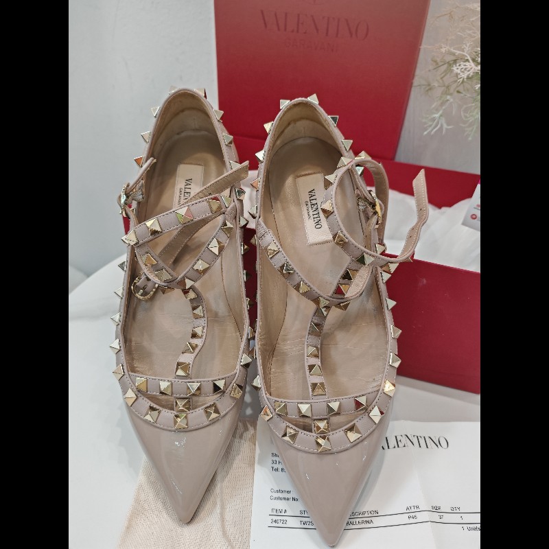 裸粉色Valentino shoes-1
