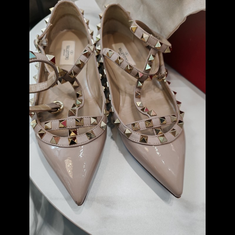 裸粉色Valentino shoes-4