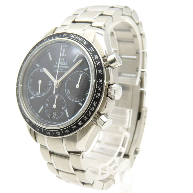 成色極佳的歐米茄超霸系列賽車腕錶 326.30.40.50.01.001,不鏽鋼錶殼,黑色錶盤。 0187OMEGA 男士腕錶-1