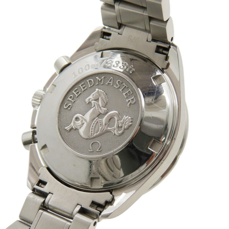 歐米茄超霸系列日期顯示3210.50自動機械腕錶，不鏽鋼錶殼，黑色錶盤，0190OMEGA 男士腕錶-4