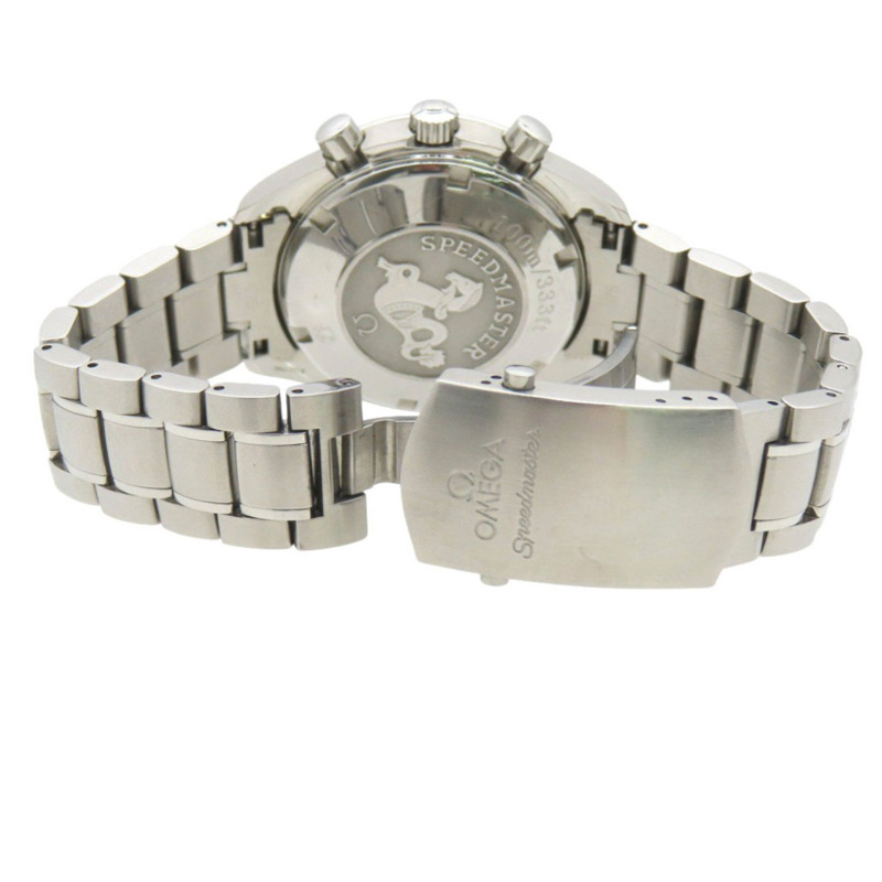 歐米茄超霸系列日期顯示3210.50自動機械腕錶，不鏽鋼錶殼，黑色錶盤，0190OMEGA 男士腕錶-5