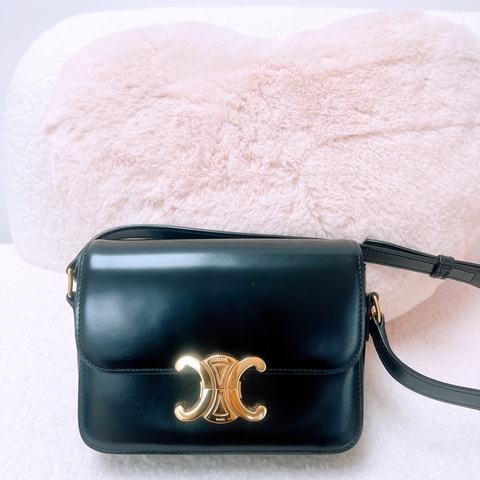 Celine triomphe teen 凱旋門豆腐包 黑色