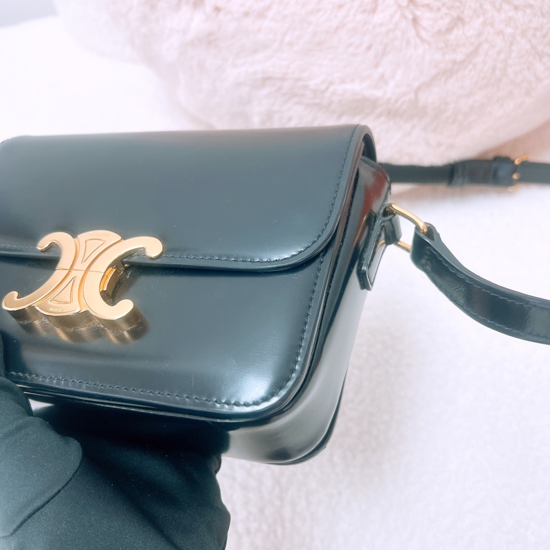 Celine triomphe teen 凱旋門豆腐包 黑色-3