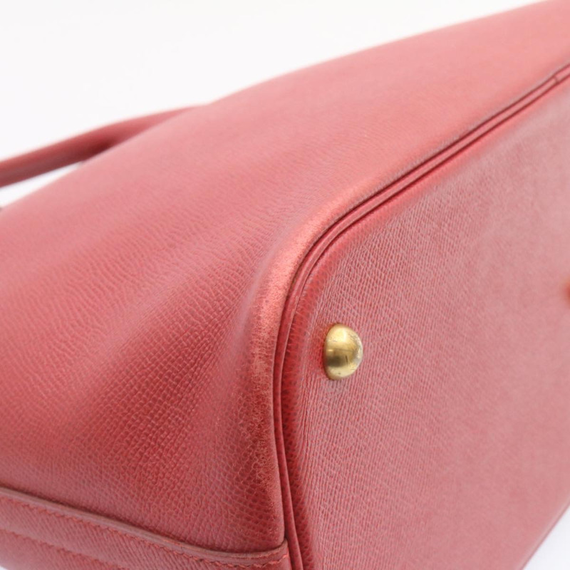 【日本直送】愛馬仕 Bolide 37 手提包，紅色真皮，正品，nh122SAM-13