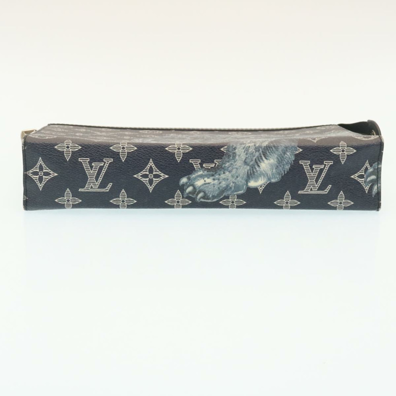 【日本直送】路易威登 Monogram Savanna Pochette Voyage 手拿包海軍藍 M66639 正品 29183M-5