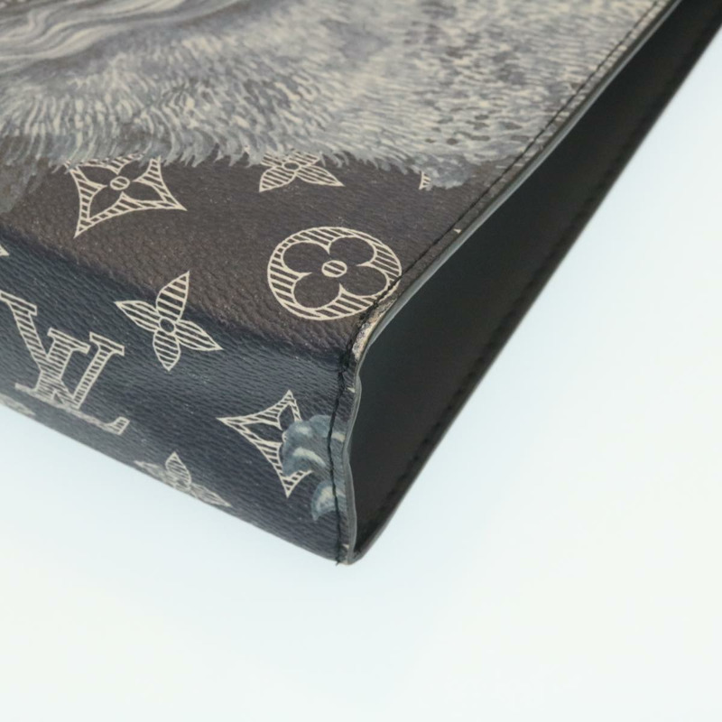 【日本直送】路易威登 Monogram Savanna Pochette Voyage 手拿包海軍藍 M66639 正品 29183M-6