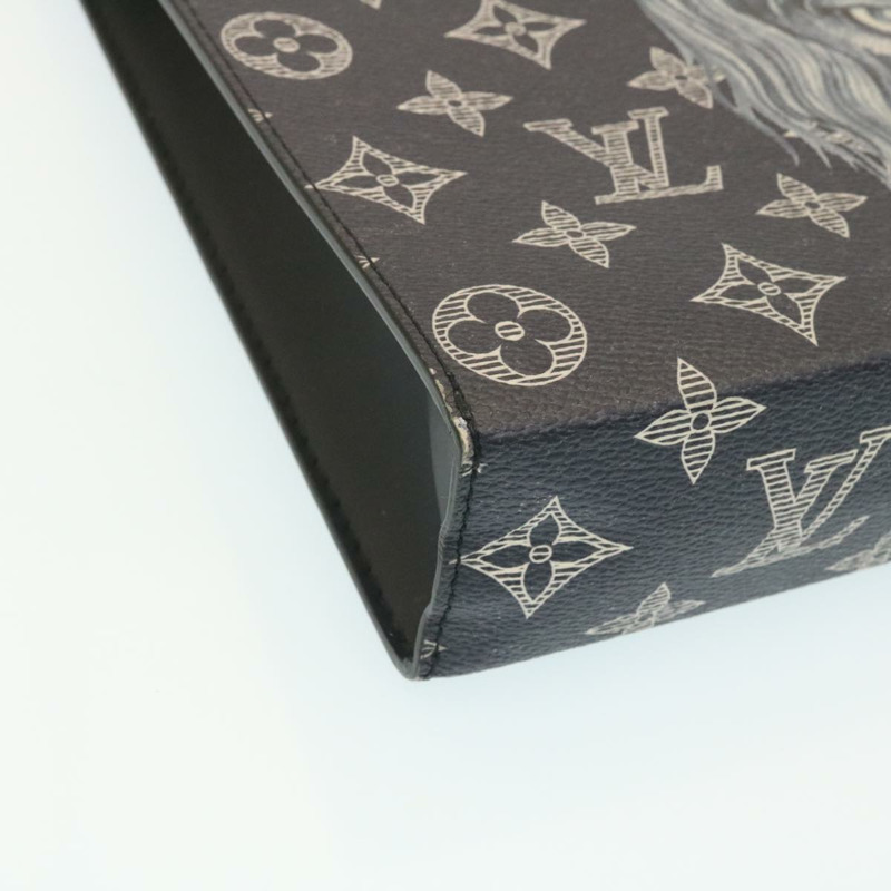 【日本直送】路易威登 Monogram Savanna Pochette Voyage 手拿包海軍藍 M66639 正品 29183M-13