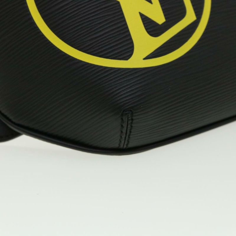 【日本直送】路易威登 Epi LV 圓形腰包 黑色 黃色 M55131 正品 ar8522A-7