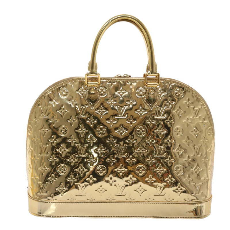 【日本直送】路易威登 Monogram Miroir Alma GM 手提包 金色 M95274 LV 正品 47396SV-1