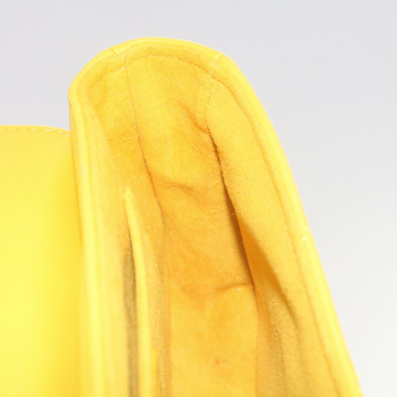 【日本直送】路易威登 New Wave 鏈條包 PM 單肩包 皮革 黃色 LV 正品 60852SAV-27