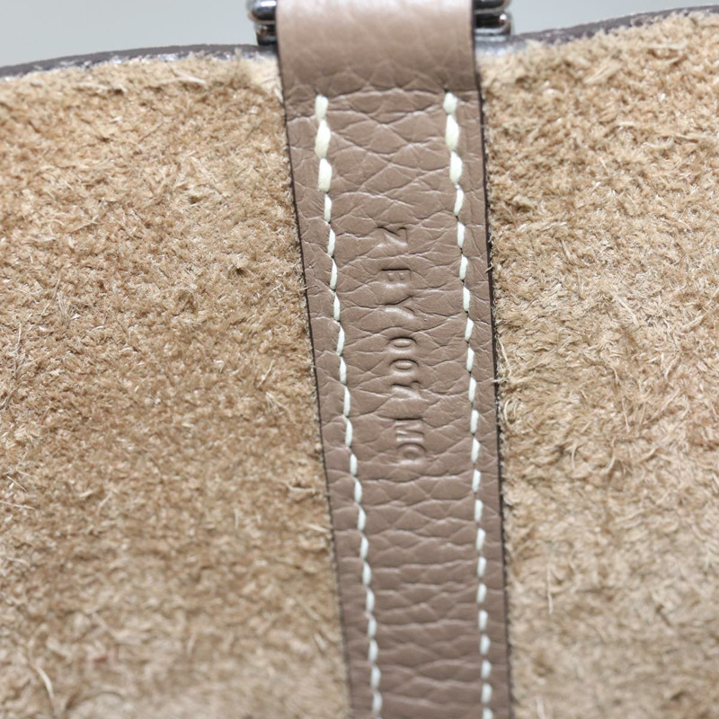 【日本直送】愛馬仕 Pico Tan Lock MM 單肩包 Taurillon Clemence Etope Auth 74760SAM-10