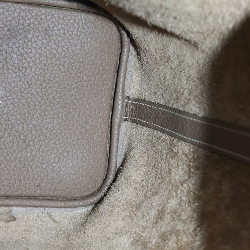 【日本直送】愛馬仕 Pico Tan Lock MM 單肩包 Taurillon Clemence Etope Auth 74760SAM-20